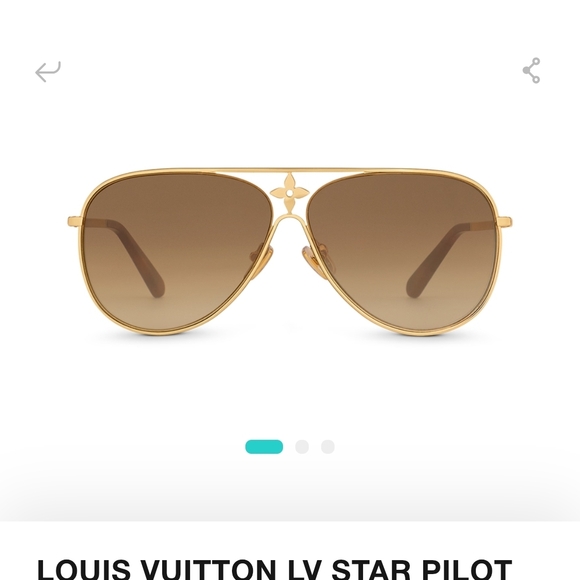 Louis Vuitton Accessories - LOOKING FOR! Louis Vuitton Gold Frame Sunglasses!